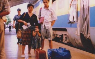 Familia Ortega Morales en Estación Talca, año 1997