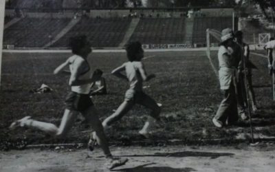 Atletismo en el Estadio Fiscal, año 1979.