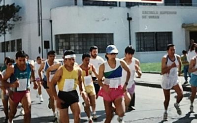 Corrida desde antigua Plaza Cienfuegos de Talca. Década de los 90′.