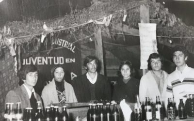 Ramada escolar de Escuela Industrial. Alameda de Talca, año 1977.