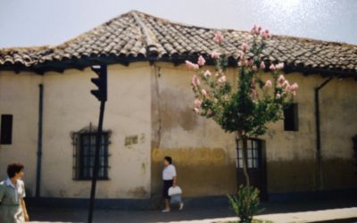 Vista hacia la antigua Casa Cuadrada de Talca, s.f.