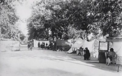 Damnificados por terremoto de 1928 acampan en Alameda de Talca