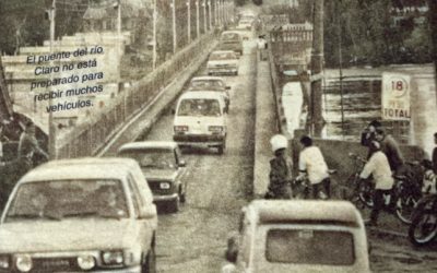 Antiguo puente sobre Río Claro de Talca, año 1997