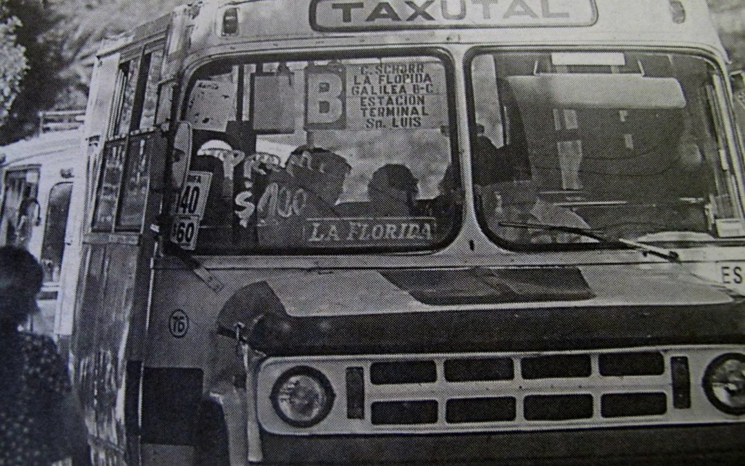 Linea B, micro Taxutal de Talca, año 1998