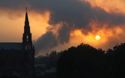 Amanecer en Talca, post-terremoto del 27F, año 2010