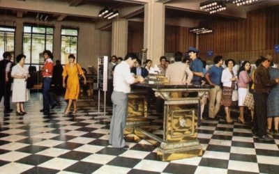 Interior Casa Matriz del Banco de Talca, año 1980