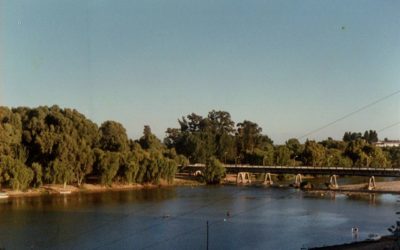 Antiguo Puente Río Claro de Talca, año 1980