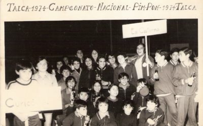 Campeonato Nacional infantil de ping-pong en Talca, año 1974