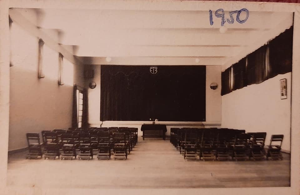 Interior Escuela Carlos Salinas de Talca, año 1950