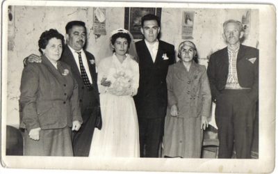 Ceremonia del Matrimonio Cáceres Toloza en Talca, año 1959
