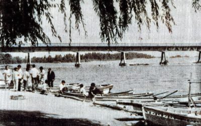 Postal del Balneario del Río Claro de Talca, año 1972.