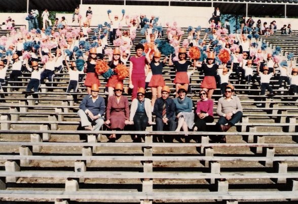 Barra Escuela Fátima en Estadio Fiscal de Talca, 1984