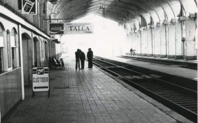 Interior de la Estación de Ferrocarriles de Talca, s.f.