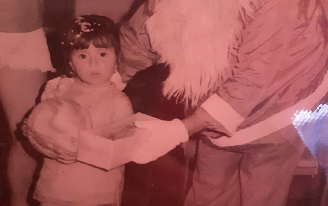 Celebración de navidad del Banco de Talca, año 1971