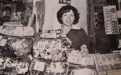 Interior del local Confitería Palet, febrero de 1981