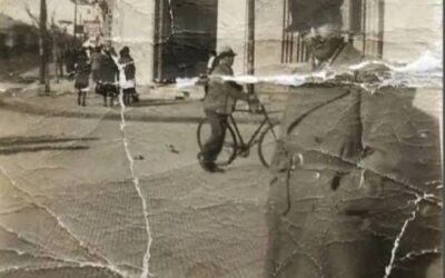 Vista a calle 1 Sur 3 Oriente en Talca, año 1939