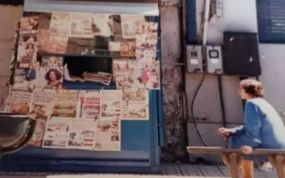 Kiosko de Diarios en 1 Norte con 1 Poniente. Año 1999